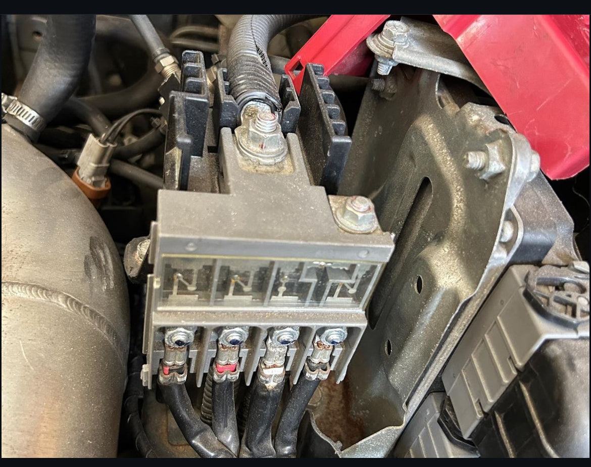 (S2k) Evo x battery post mount.