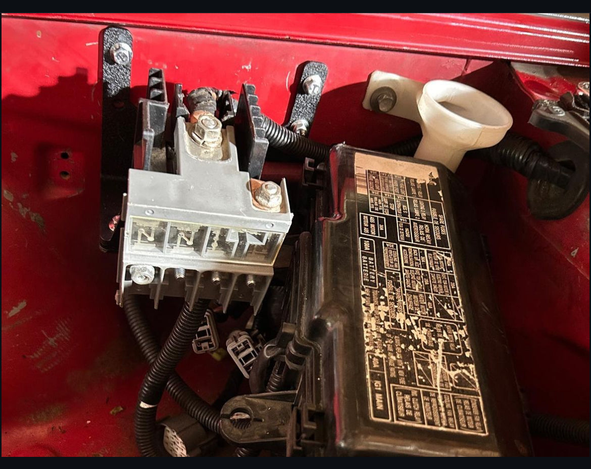 (S2k) Evo x battery post mount.